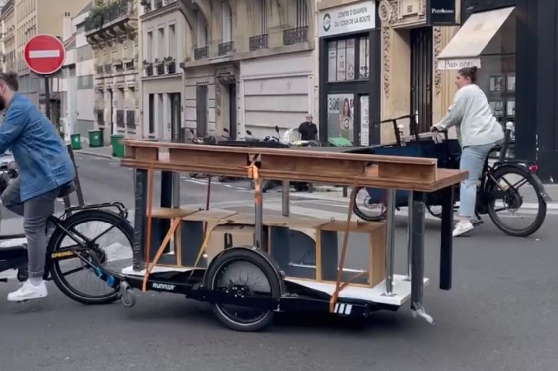 Plateau Runner pour déménagement à vélo