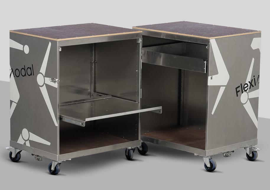 WorkBox ouverte avec tiroirs tiré