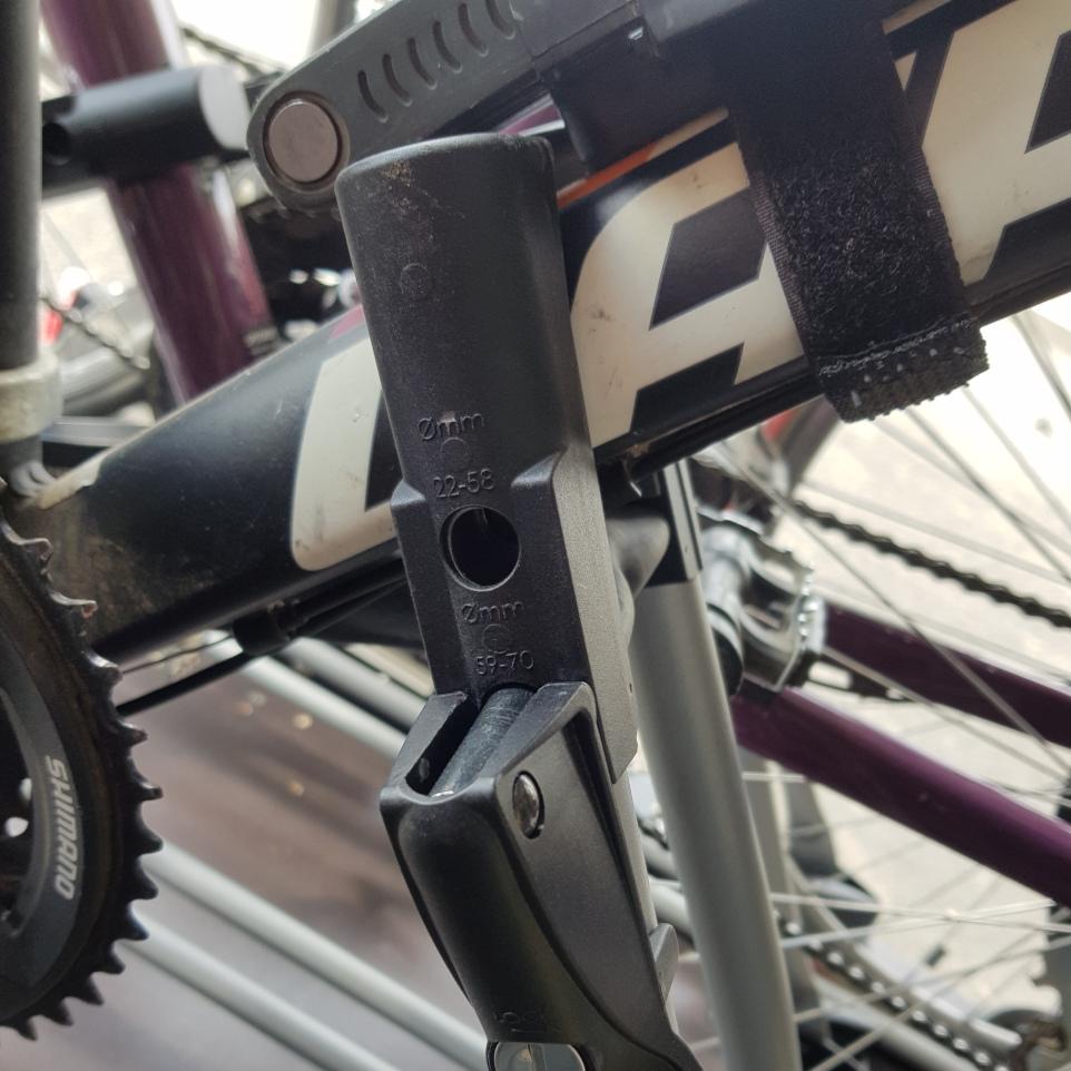 A secured bicycle frame 