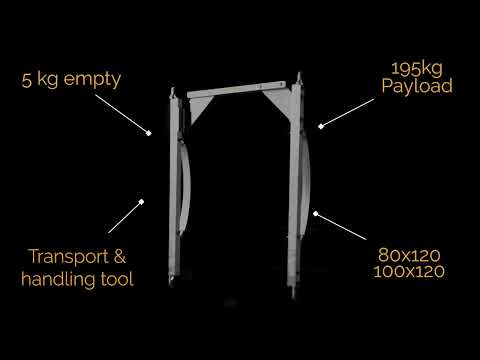 Vidéo présentation fourche pou palette transport à vélo