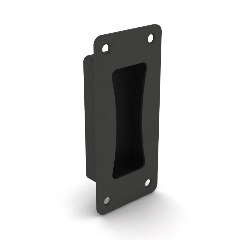 Double-action flush-mounted handle