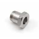 Coupling hollowed-out screw