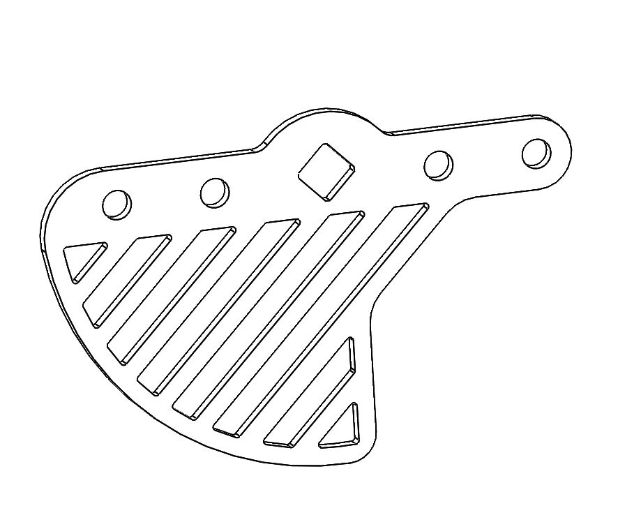 Wheel axle connector - square