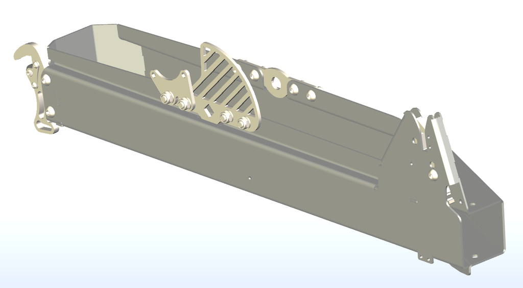 BicyLift assembled wheel unit without wheel/caliper/Reelight/mudguard (aftersales)