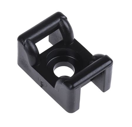 Rivet-on cable clamp