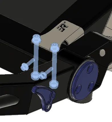 [KIT0024] Kit visserie M8 portée timon Runner