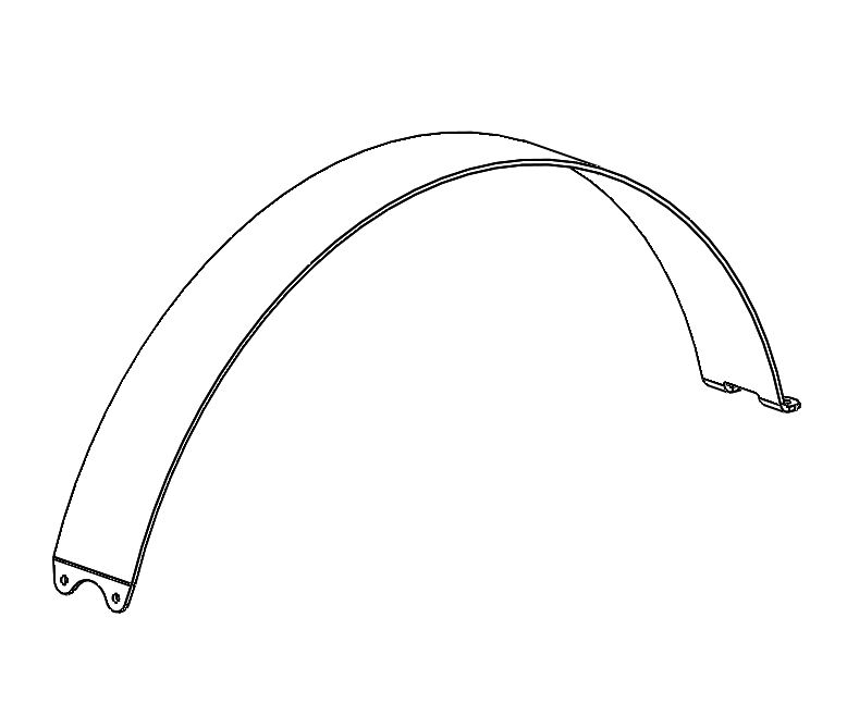 Bicylift Mudguard with screws