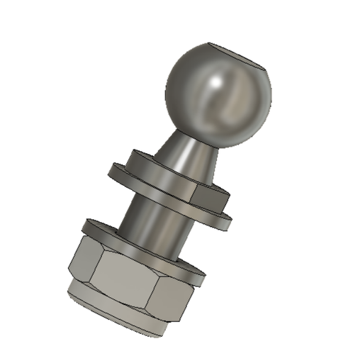 [KIT0009XA] Hitch ball + nut & washers