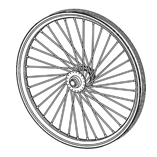 [VEL0158] Wheel with Novatec hub (without tyre or disc brake)